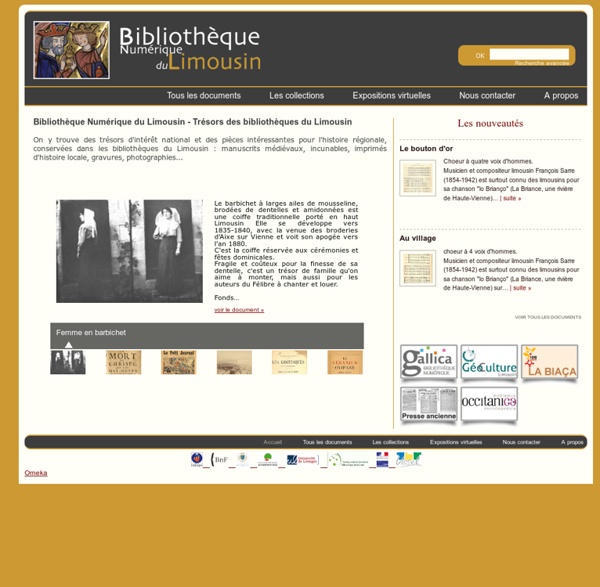 Bibliothèque Numérique du Limousin