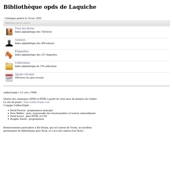 Bibliothèque opds de Laquiche