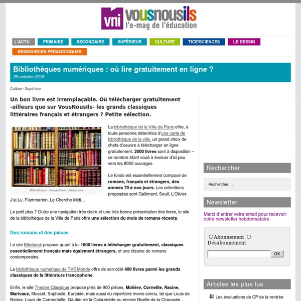 Bibliothèques numériques : où lire gratuitement en ligne ?