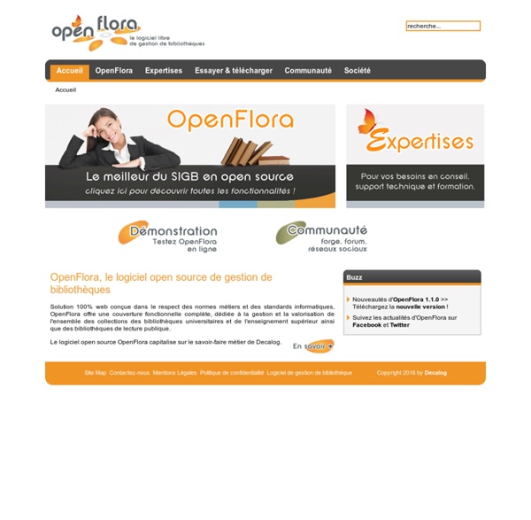 Logiciel open source de gestion de bibliotheques - OpenFlora