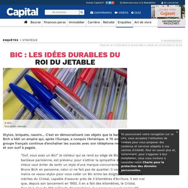 BIC : les idées durables du roi du jetable