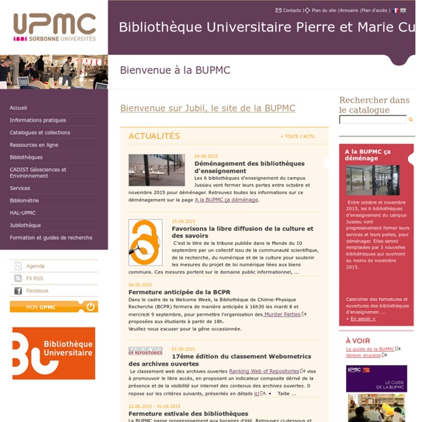 Bienvenue sur Jubil - upmc