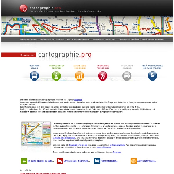 BIENVENUE SUR LE SITE CARTOGRAPHIE.PRO