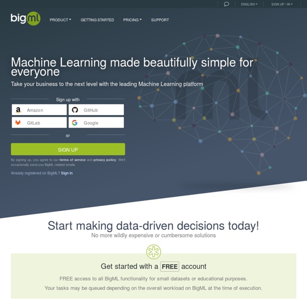 BigML - Machine Learning Made Easy