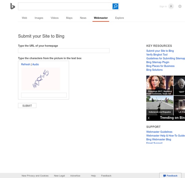 Submit your Site to Bing