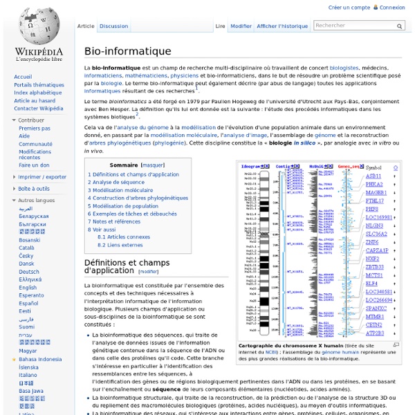 Bio-informatique