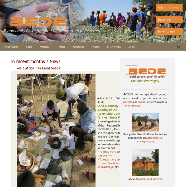 BEDE - projet agricole, projet de société