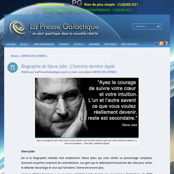 Biographie de Steve Jobs : L’homme derrière Apple