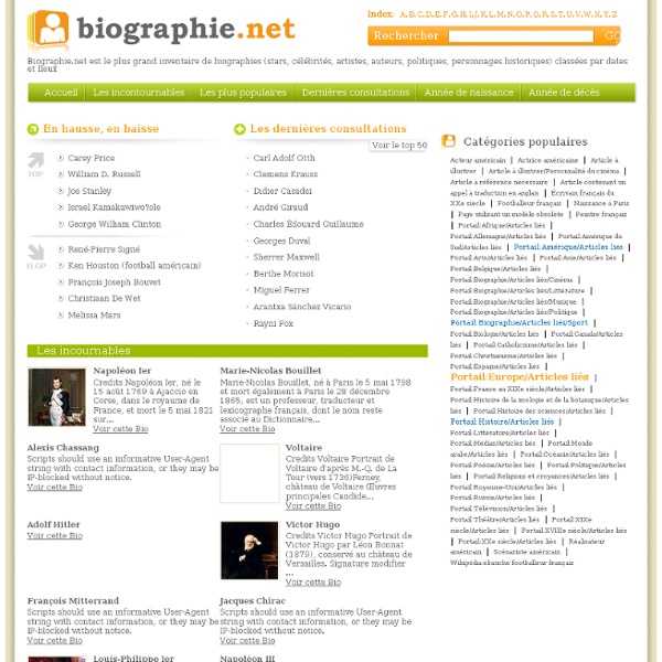 Biographie.net