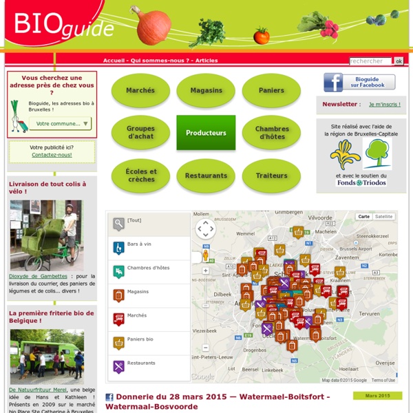 Bioguide : vos adresses bio à Bruxelles