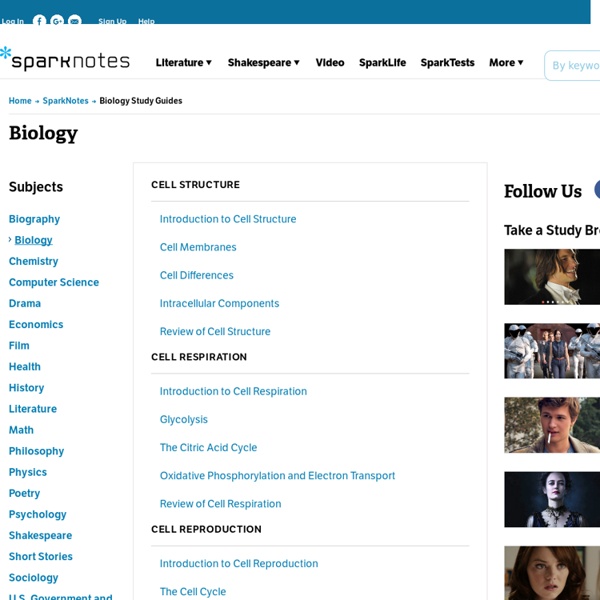 Biology Study Guides - SparkNotes