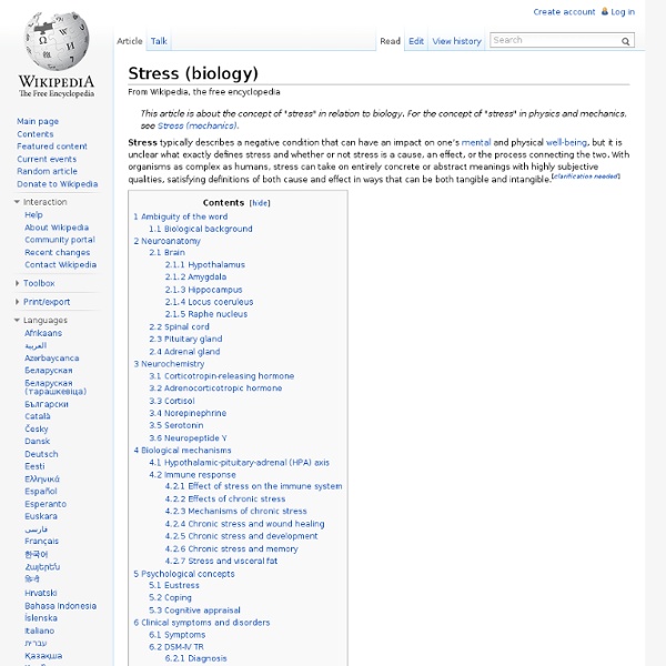 Stress (biology)