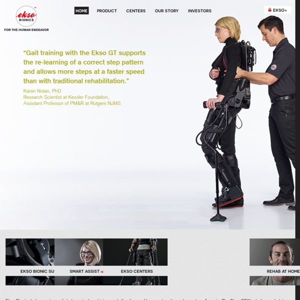 Ekso Bionics - An exoskeleton bionic suit or a wearable robot that helps people walk again