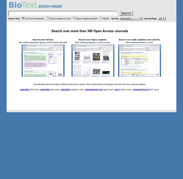 BioText Search Engine