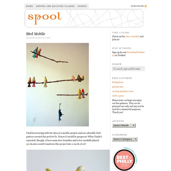 Bird Mobile — Spool Sewing