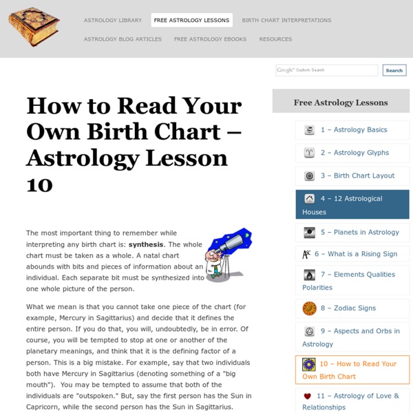 How to Read Your Own Birth Chart - Astrology