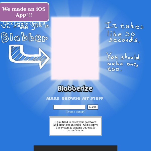 Blabberize.com! - Blabberize Your Pictures
