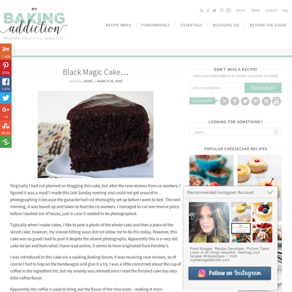 Black Magic Cake…