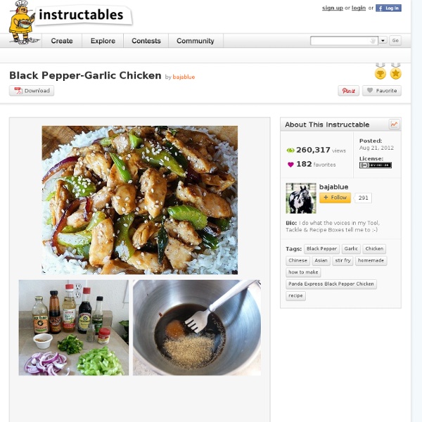 Black Pepper-Garlic Chicken