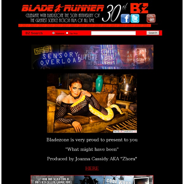 BladeZone: The Online Blade Runner Fan Club and Museum