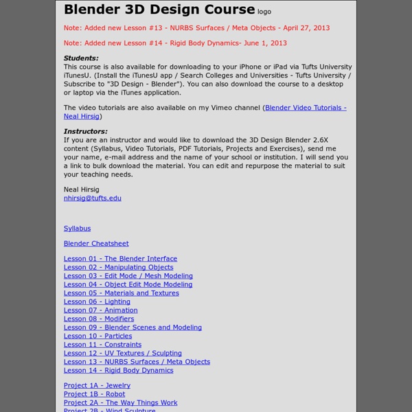 Blender 3D Design Course