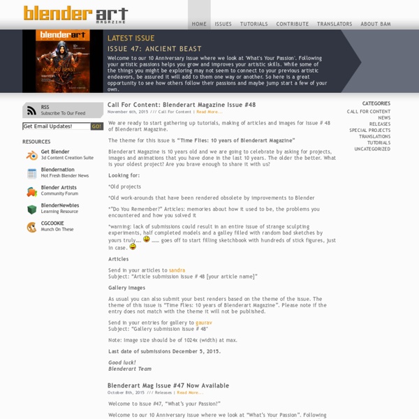 BlenderArt Magazine - Release Page