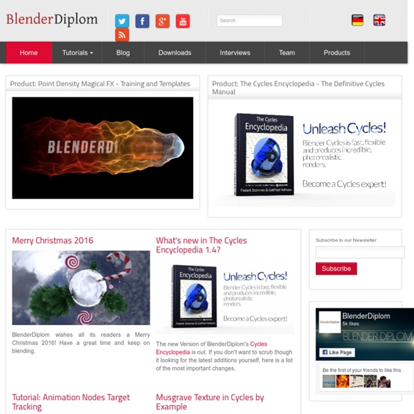 BlenderDiplom - Blender Tutorials and Training