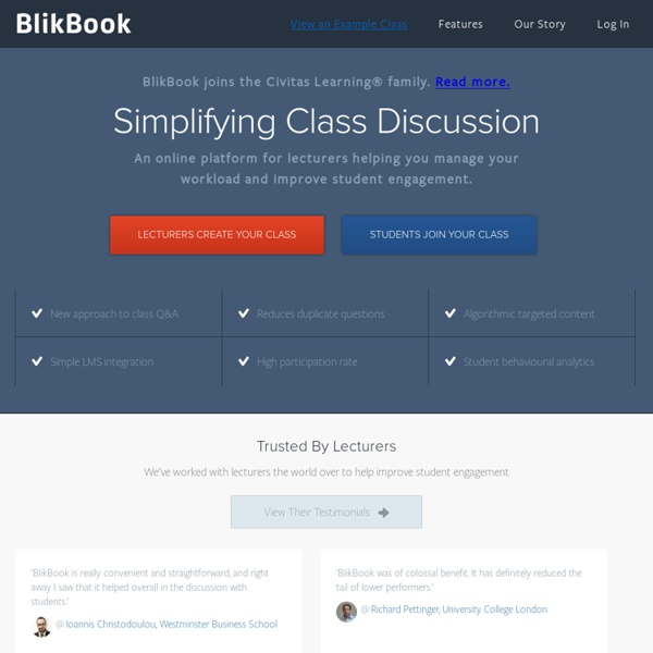 BlikBook - Connect with your course