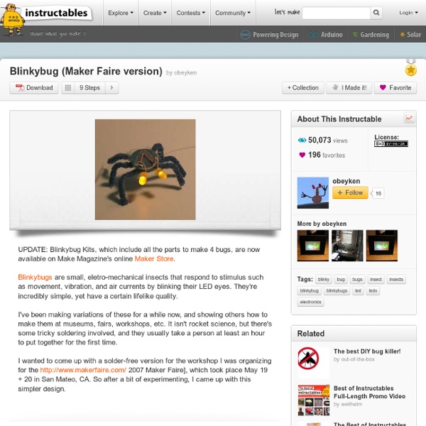 Blinkybug (Maker Faire version)