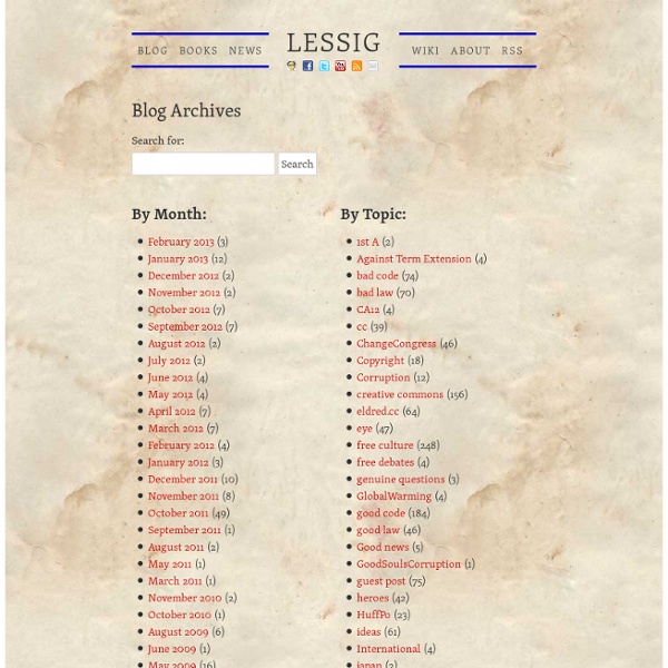 Lawrence Lessig