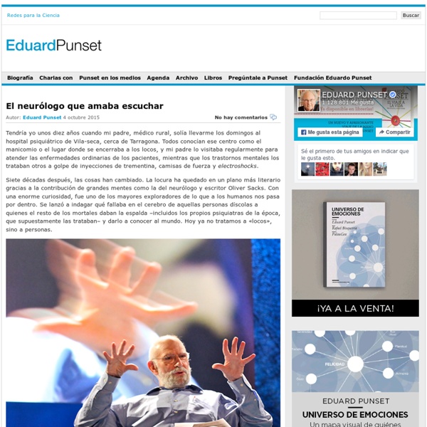 Eduard Punset, escritor y divulgador cientifico