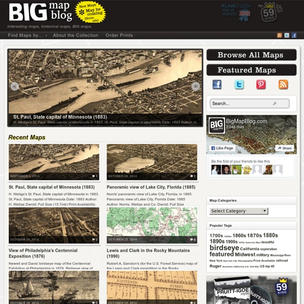 The BIG Map Blog - thousands of huge historical maps.