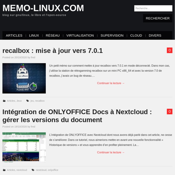 Memo-linux.com » Blog sur GNU/Linux, et tout ce qui tourne autour de l'open-source.