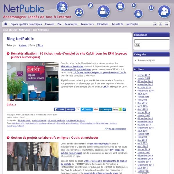Blog NetPublic