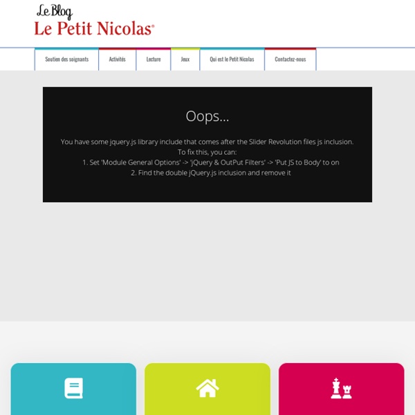 Blog-petit-nicolas - Le blog du Petit Nicolas