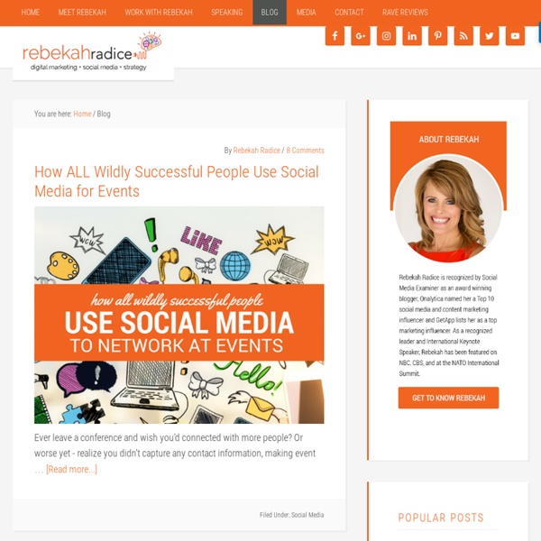 Blog - Rebekah Radice, Social Media Strategy