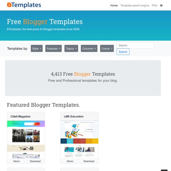 Btemplates, plantilles gratuites per a Blogger