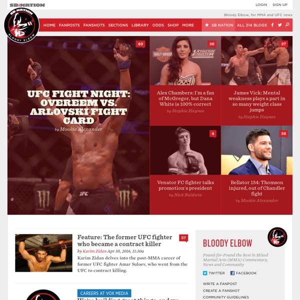 Bloody Elbow - Pound-for-Pound the Best in Mixed Martial Arts (MMA) Commentary, News and Community