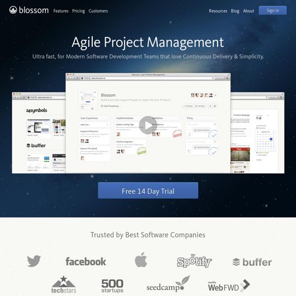 Blossom: Lean Product Management by @blossom_io