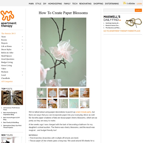 How To Create Paper Blossoms