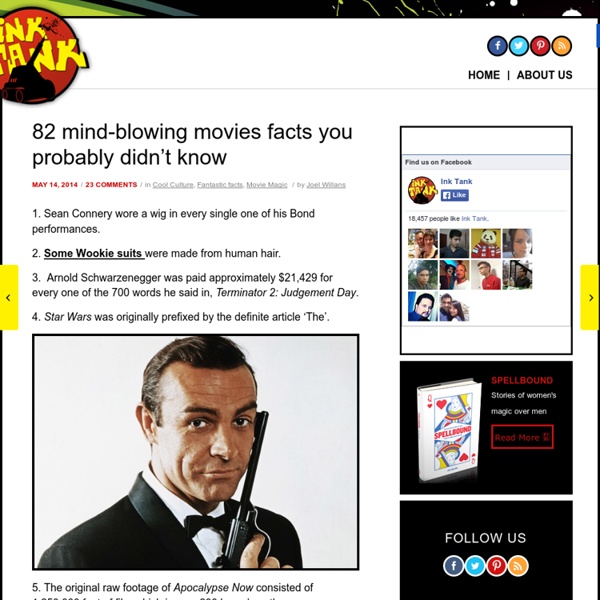 82 mind-blowing movies facts you probably didn't know