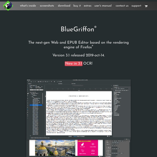 BlueGriffon, The next-generation Web Editor based on the rendering engine of Firefox