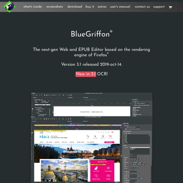 BlueGriffon - Éditeur HTML et EPUB WYSIWYG
