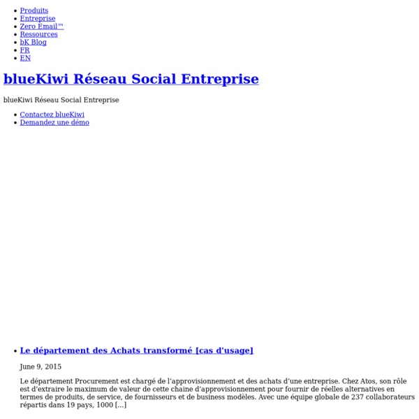 BlueKiwi Enterprise Social Software