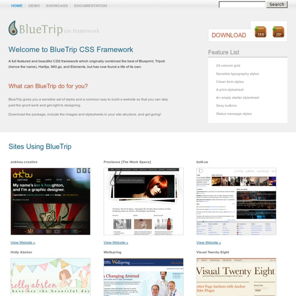 BlueTrip CSS Framework