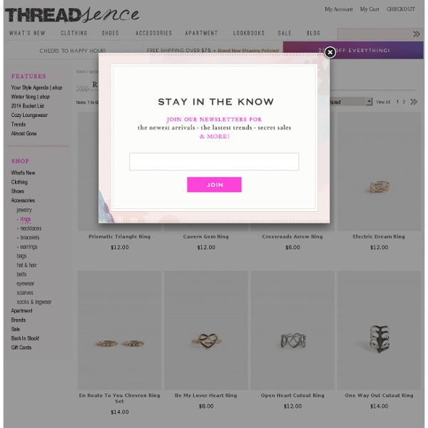 Rings : ThreadSence.com, Your Spot For Indie Clothing & Indie Urban Culture