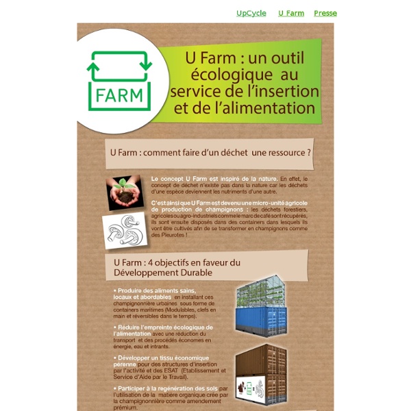 U-FARM : Micro-fermes urbaines