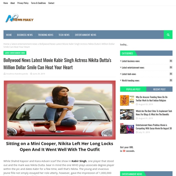 Bollywood News Latest Movie Kabir Singh Actress Nikita Dutta's Million Dollar Smile Can Heat Your Heart