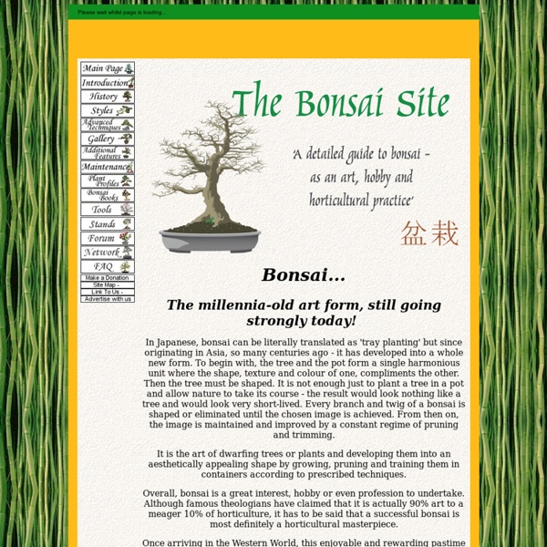 BonsaiSite.com - Bonsai as an art and horticultural practice.