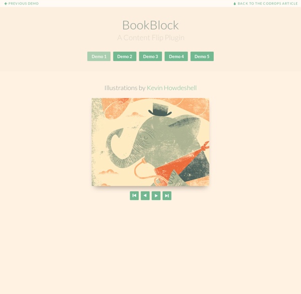 BookBlock: A Content Flip Plugin